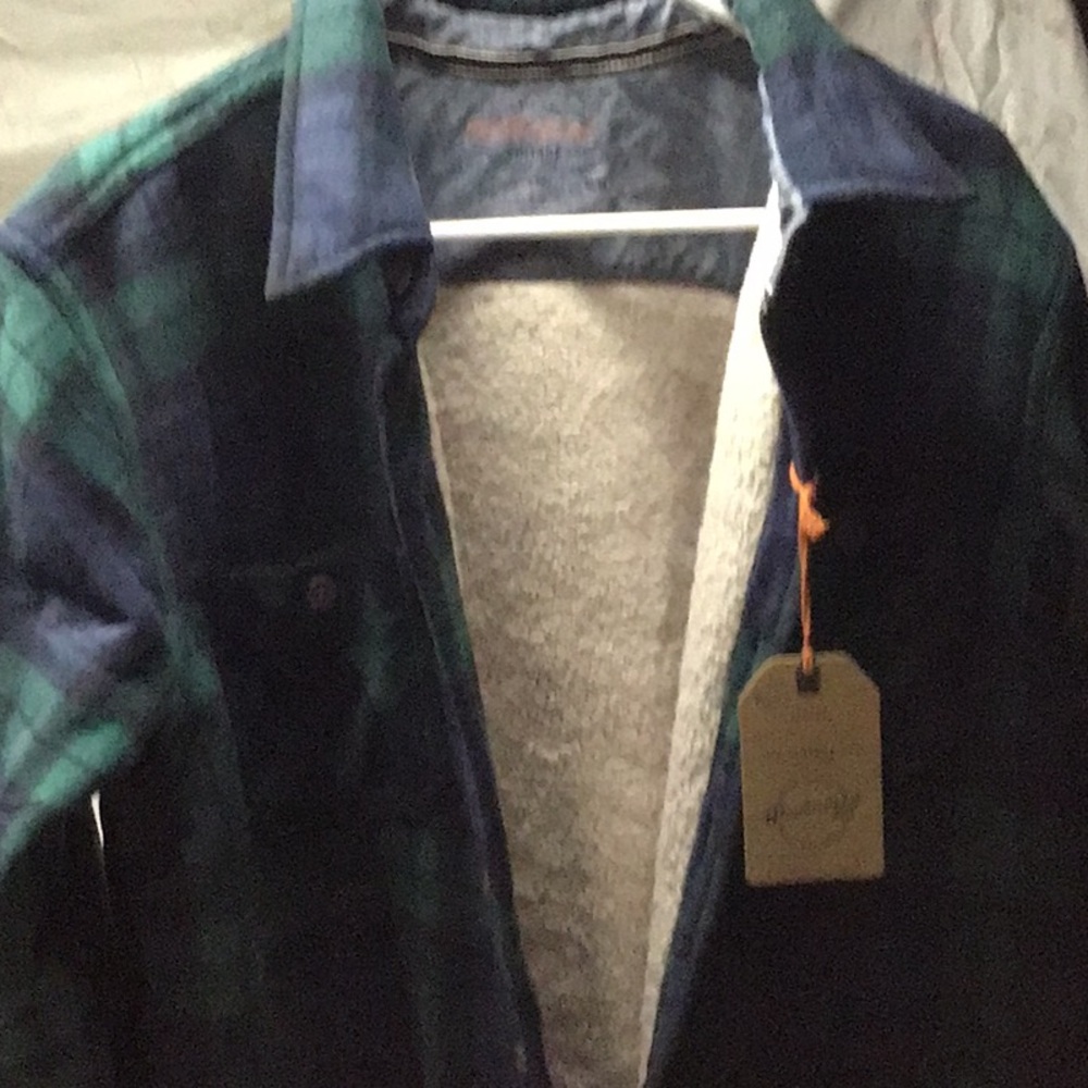 Weatherproof Blue and Green Lightweight Shirt Jacket